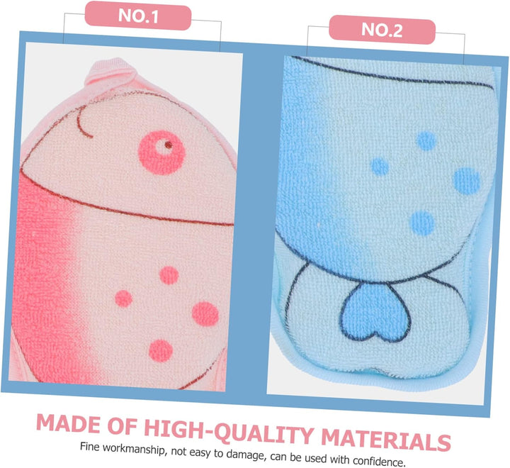 3Pcs Bath Towels Shower Supplies Soft Comfortable Bath Sponge for Bathing Boys and Girls Towel