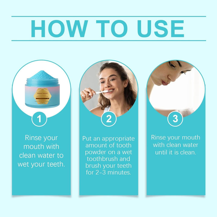 Niacinamide Whitening Tooth Powder,Whitening Toothpaste Booster Powder,Natural Deep Cleaning Teeth Powders,Fresh Breath and Remove Stains