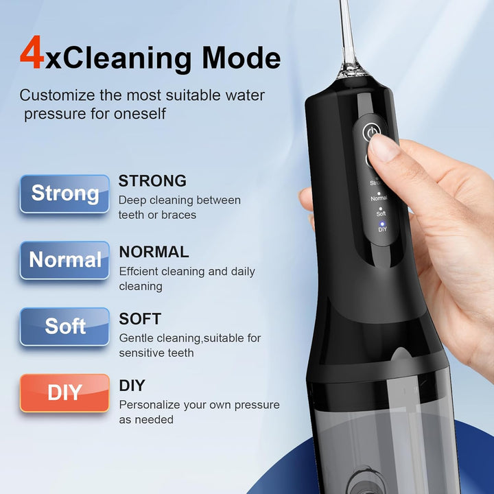 Water Flossers for Teeth Cordless, 2025 Upgrded Water Dental Flosser Remover with 5 Jet Tip and 4 Modes, Irrigator Dental with Ultra-Long Standby, Lp7 Waterproof Electric Flossers for Tavel and Home