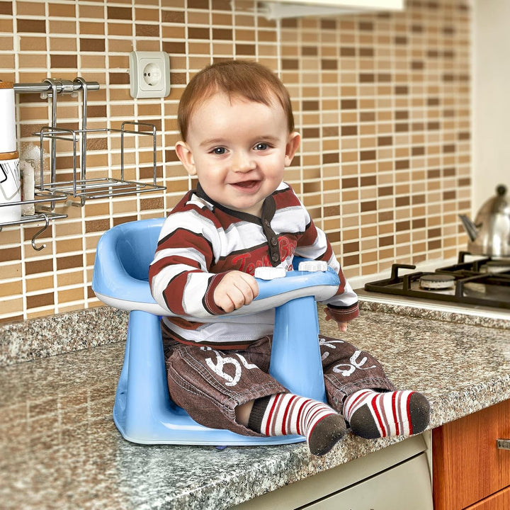 3-In-1 Baby Bath Support Seat: Safe, Convenient, and Bpa-Free (Blue)
