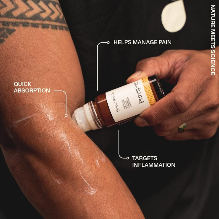 1000Mg Muscle & Joint Freeze Roll-On | 50Ml | Witch-Hazel, Peppermint & Lemongrass Essential Oil | Pain and Muscle Recovery