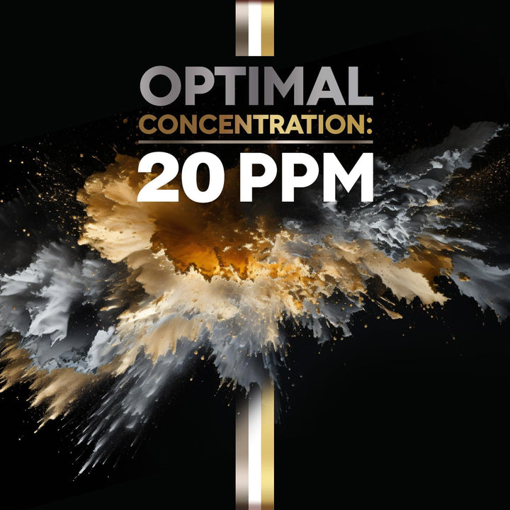 Colloidal Silver for Humans 500 ML ● 99,99% Pure Silver ● Active Silver Ions ● for Whole Family ● GMP Certified Facility ● Optimal Concentration 20 PPM ● SILVERPLUS