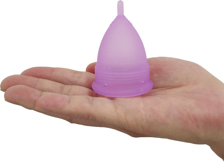 Reusable 2 Pcs Menstrual Cups with 1 Pc Silicone Cup and 1 Pc Storage Bag, Period Cup