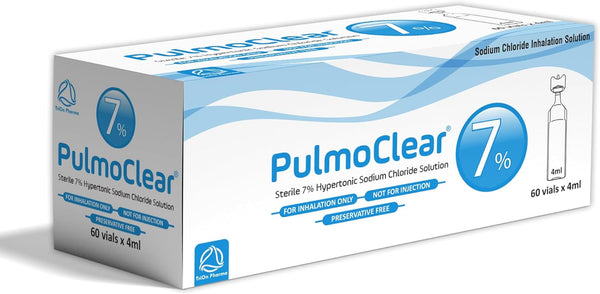 Sterile Hypertonic Saline 7% Solution for Inhalation - 60X4Ml Single-Dose Vials for Inhalation (Pack of 60 Vials) – Preservative Free