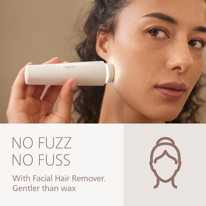 Lady Shaver Series 8000 - Cordless, Wet & Dry Electric Shaver, 3-Blade Shaving System, Flexible Shaving Head, LED Light, for Face, Legs, Body & Bikini, 100 Mins. Runtime, Model BRL159/00