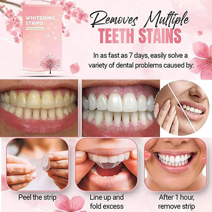Whitelab Teeth Stain Removal Whitening Strip Professional Teeth Stain Removal, Effective Removal of Stubborn Stains, Powerful Stain Removal Teeth, Reduces Yellowing-Default
