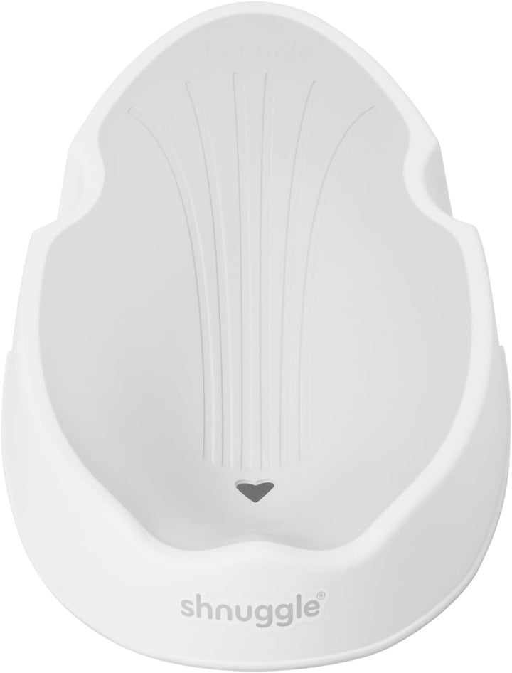 | Newborn Baby Bath Support | Ergonomic Soft-Touch Seat | Lightweight Non-Slip Base | Hygienic & Compact | Perfect for Babies up to 6 Months / 9 Kg | White & Grey