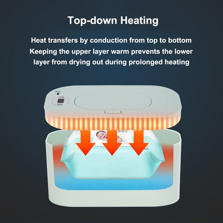 Baby Wipe Warmer and Dispenser, USB Baby Wipe Warmer and Dispenser with Adjustable Temperature Wipe Warmer