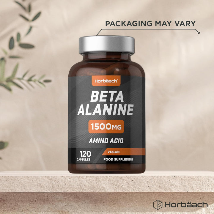 Beta Alanine 1500Mg | 120 Vegan Capsules | Premium Amino Acid Supplement for Men & Women | by