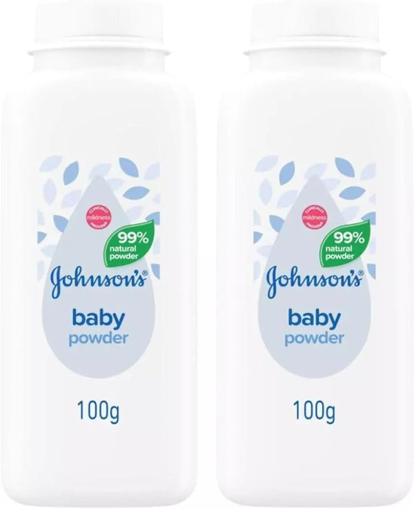2 X 100G Baby Powder - Gentle and Soothing, Ideal for Sensitive Skin and All Type of Skin Tones (Pack of 2)