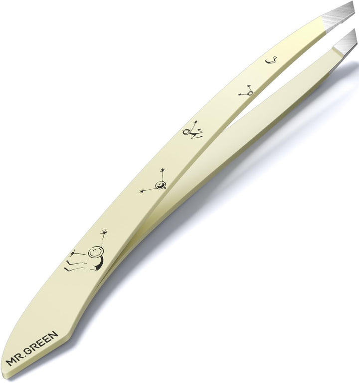 Tweezers for Women Facial Hair, Professional Precision Eyebrow Tweezers for Women and Men, Stainless Steel Slanted Hair Removal Eyebrow Plucker Tweezer