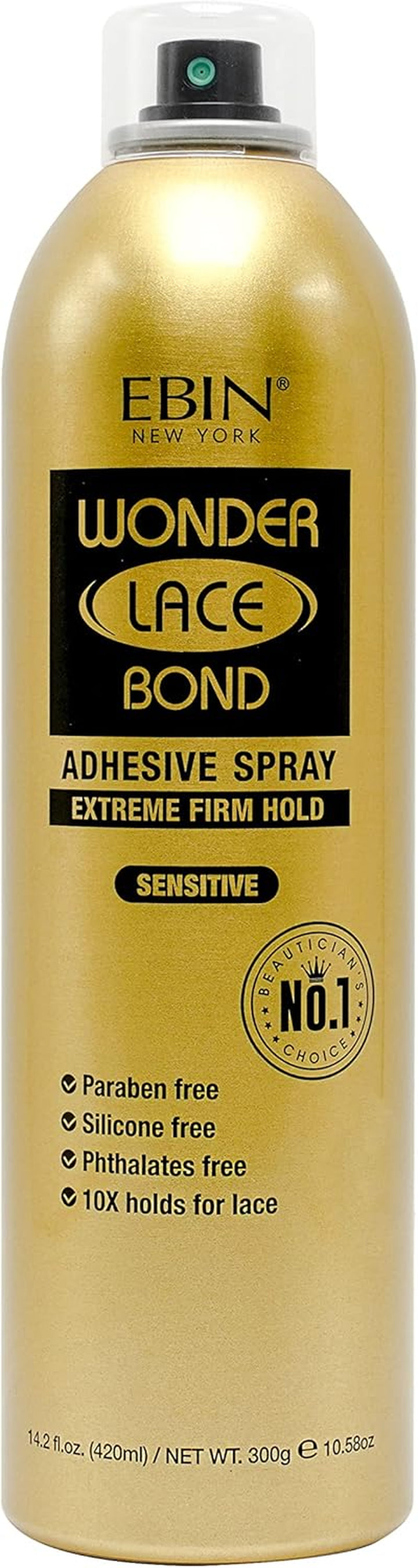 Wonder Lace Bond Adhesive Spray - Supreme Extreme Firm Hold 80Ml | Fast Drying, No Residue, No Build Up, Powerful All-Day Hold, Daily Wig Application