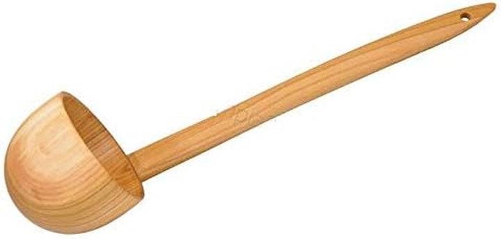 Cherry Wood Ladle Scoop Dipper Wooden Natural Eco for Kitchen and Sauna 38 Cm - Impregnated