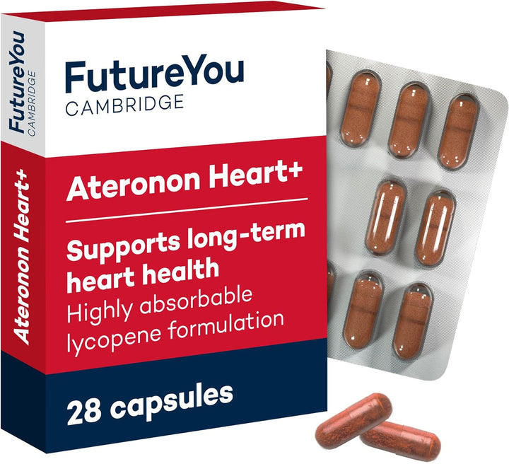Ateronon Heart+ Health Capsules – 28X Heart Capsules with Lycopene & Vitamin B – the Original Tomato Pill – 28 Day Supply – Heart Vitamins by  Cambridge