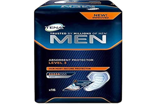 750830 Men Level 3 Incontinence Pad (Pack of 16)