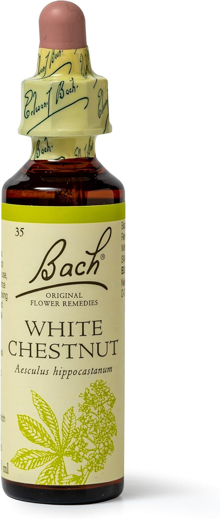 Bach Original Flower Remedies (White Chestnut) Live the Day, Stay Tranquil, Emotional Wellness, Natural Flower Essence, 20Ml