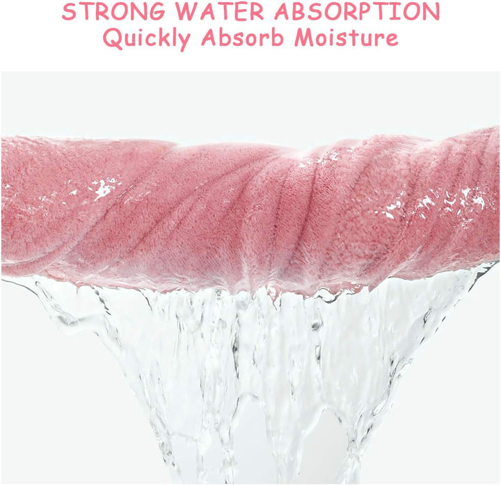 Baby Bathrobe for Girls, 3D Pink Rabbit Dressing Gown, Super Soft Flannel Hooded Bath Towel, Animal Bath Robe Sleepwear for 0-3 Years