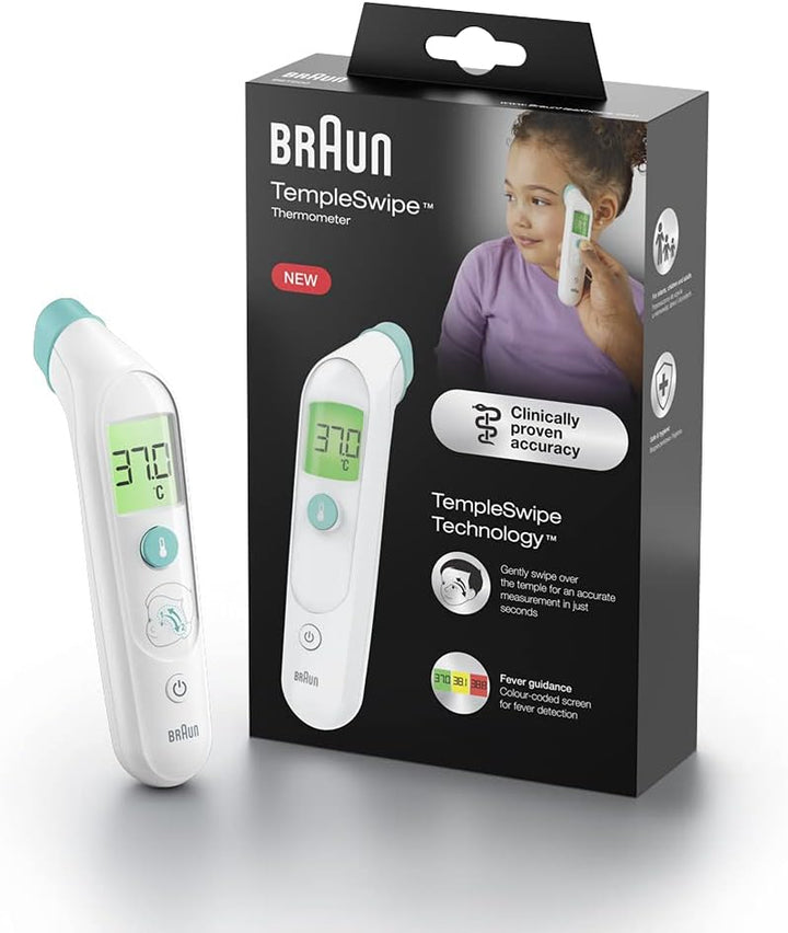 Sensian 7 Forehead Non-Contact Thermometer - Age Precision Technology - 3-In-1 Colour-Coded Digital Display - Baby and Child Friendly - BNT400B