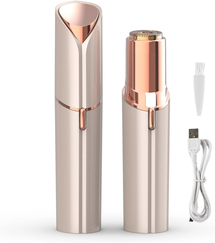 Lady Shaver for Women, Facial Hair Remover, Facial Hair Remover for Women, USB Rechargeable Facial Epilator, Hair Removal Device for Peach Fuzz/Facial Hair/Lip/Chin Travel Size
