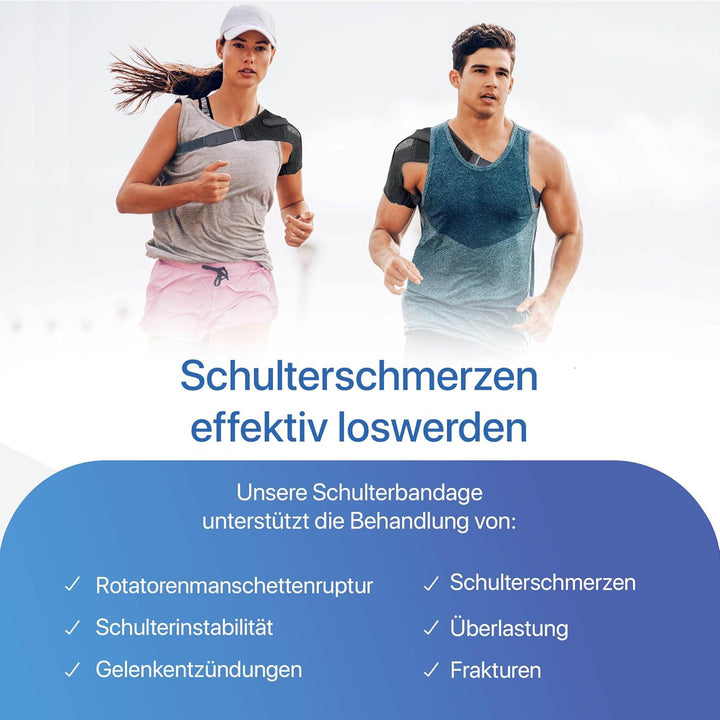 Shoulder Support for Women and Men, Shoulder Brace Includes Hot and Cold Gel Pack for Frozen Shoulder, Rotator Cuff Pain Relief, Adjustable Shoulder Strap for Extra Comfort (Large)