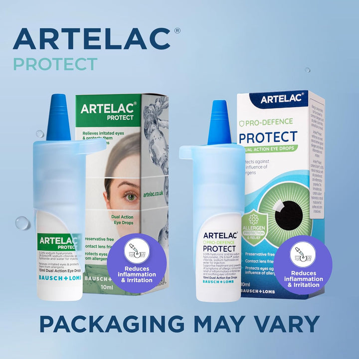 Allergy Eye Drops, Protect, Protection against Allergens and Reduces Eye Inflammation and Irritation, Preservative Free, Contact Lens Friendly, 10Ml