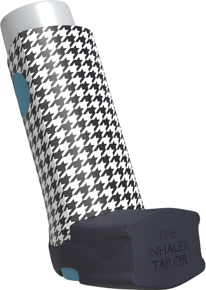 Classic Collection of Inhaler Cases – for Ventolin and Shorter Style Inhalers– Vegan Leather Case for Kids and Adults – Handmade in England (Carbon Fibre, Ventolin Style)