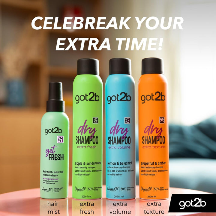 Dry Shampoo Instant Fresh up Extra Fresh 200 Ml, Cleans & Refreshes, Instant Fresh Up, for 48H Fragrance, Hair Dry Shampoo, Vegan Formula