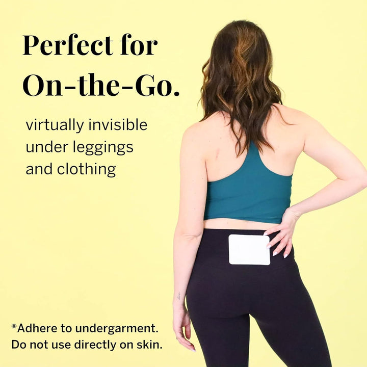 Pixie Period Cramps Menstrual Pain Relief Heat Patches - Lower Abdominal & Back Soothing Therapy - Natural Alternative to Lidocaine ICY Hot - up to 8 Hours - 6 Count Discreet Disposable Heat Pads