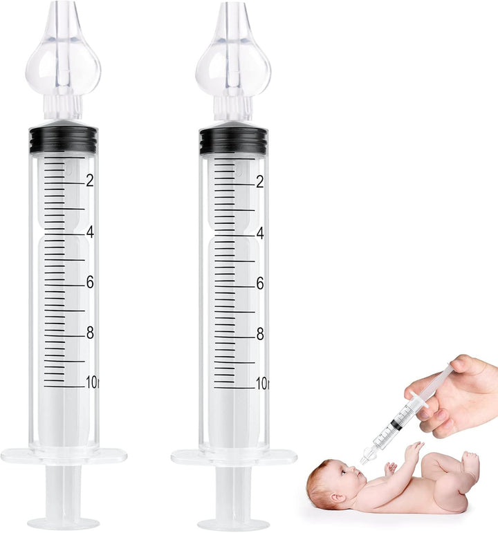 Nasal Aspirator, 4Pcs Baby Nasal Aspirator, Nose Cleaner Nasal Irrigator for Newborns Toddlers, Safe Nose Cleaner with Cleanable & Reusable Silicone Nasal Suction Tip