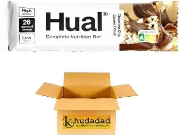 Huuel Complete Nutrition Bar Variety Pack 55G – 4 Random Flavours | High Protein & Low Sugar (4X, 4 Flavours (Chocolate Chip Cookie Dough,Chocolate Caramel, Dark Chocolate Raspberry, Fudge Brownie))