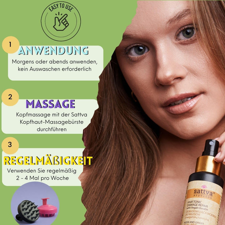 Hair Tonic Fenugreek - Promotes Hair Growth & Reduces Hair Loss, Intensive Scalp Care for Dry & Itchy Scalp, Alcohol-Free, Paraben-Free- 100 Ml