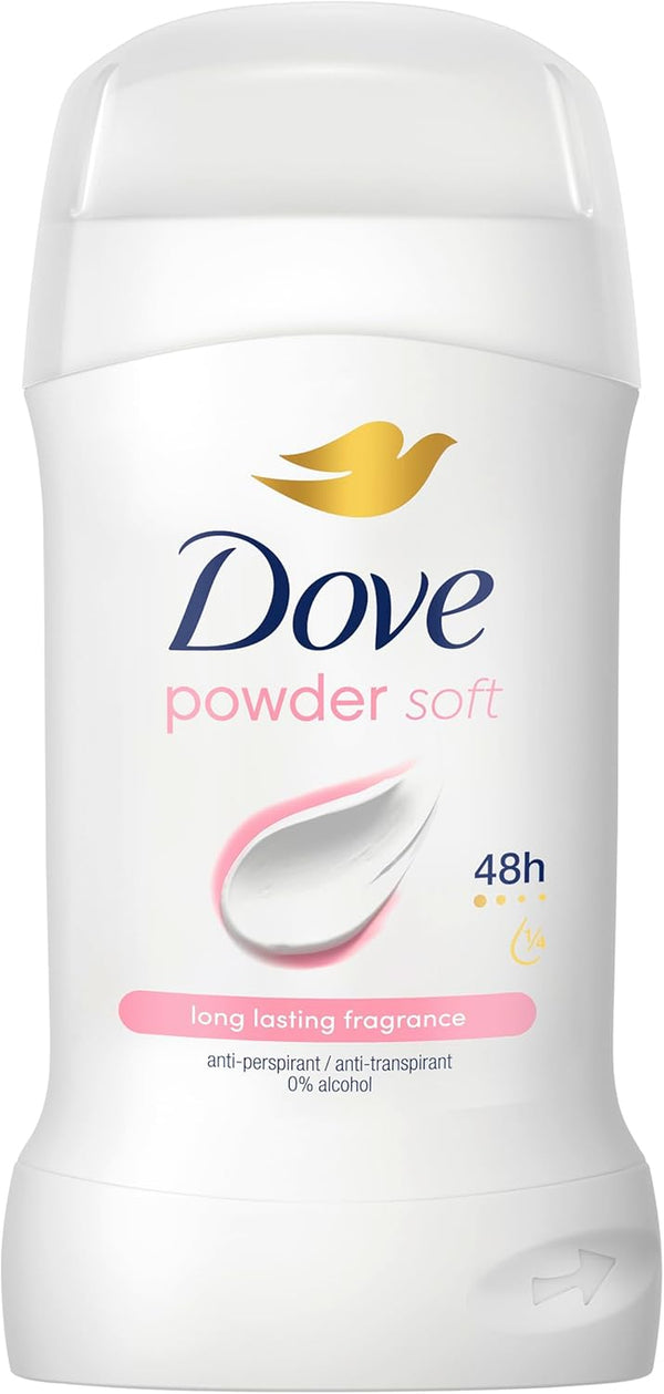 Powder Soft Women'S Antiperspirant Deodorant Cream Stick for 48 Hour Sweat Protection and Long-Lasting Fragrance with ¼ Moisturising Cream 50 Ml