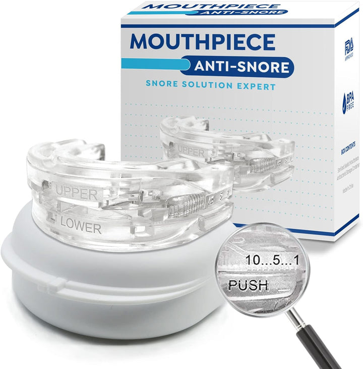 Anti Snoring Mouthpiece anti Snoring Devices for Men Snore Stopper, Sleep Mouthpiece-Ready to Use anti Snore - XL