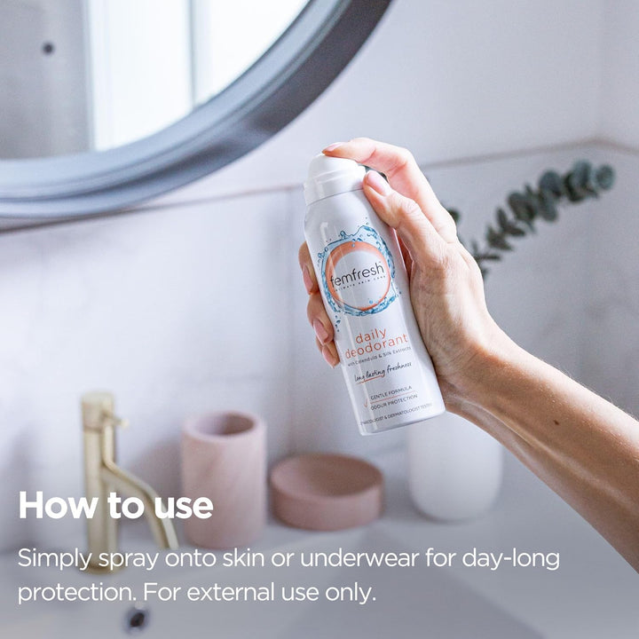 Daily Freshness Intimate Deodorant - Gentle Vaginal Odour Protection Spray for Women for Long Lasting Freshness - Hypoallergenic Scent, Safe Ultimate Skin Care for a Fresh Feeling - 125 Ml