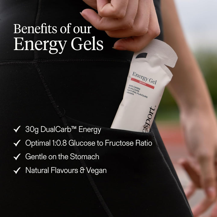 Energy Gels (Berry/6 Pack) | Fast-Release 30G Dualcarb Running Gels | Gentle on Stomach, Natural Flavours & Vegan | Simple Fuelling Energy Gel for Running, Recovery & Endurance Sports