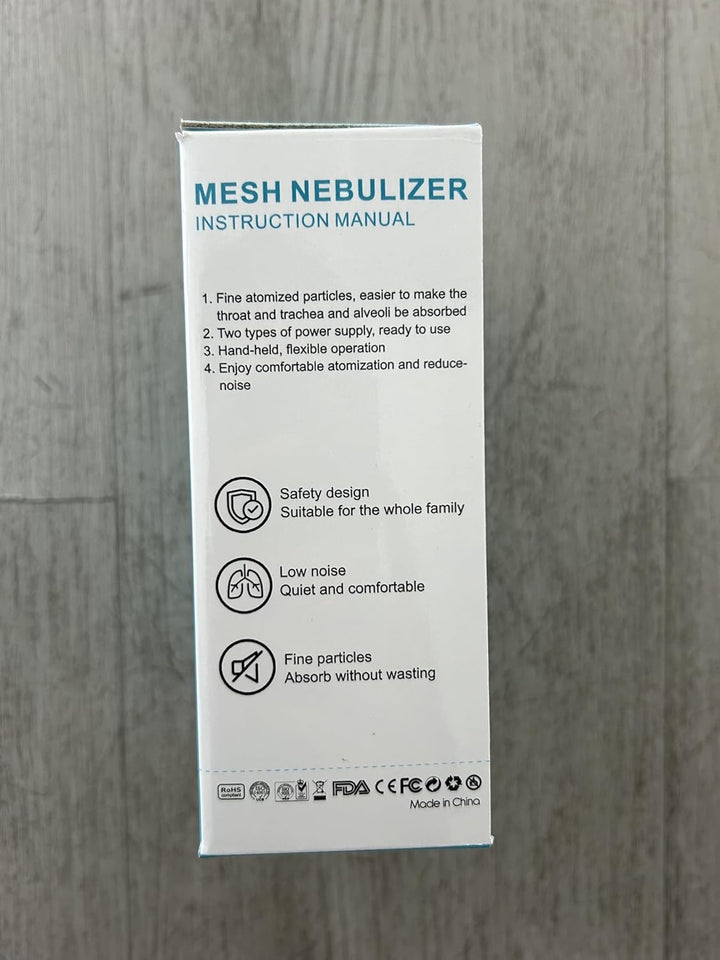 Nebuliser Machine for Adults& Kids,Handheld Nebulizer with Charging Function,With 2 Masks and Mouthpiece, Handheld Nebulizer Easy to Use & Clean, Suit for Home & Travel (Green)