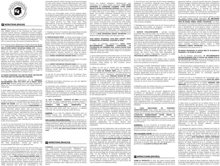 Organic & Natural Dark Brown Beard Dye