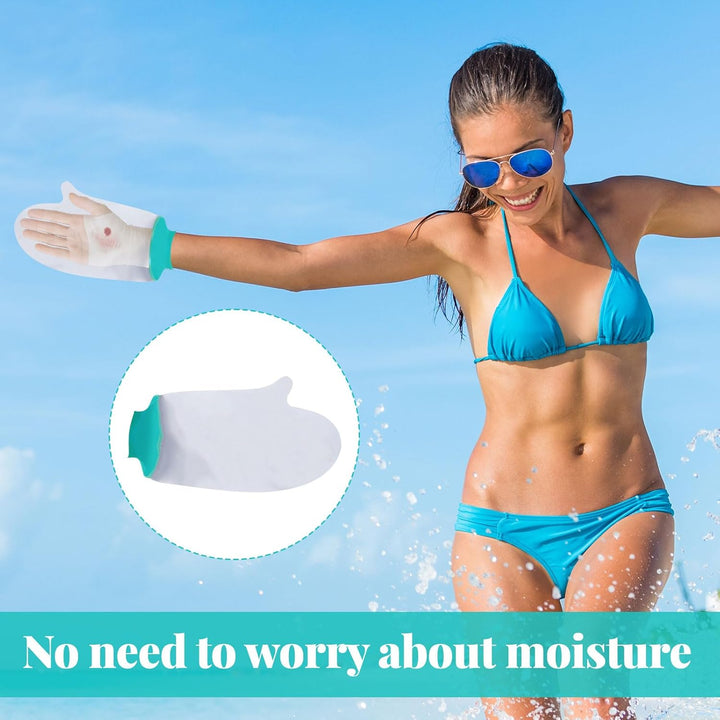 Waterproof Hand Protector for Showering, Waterproof Finger Protector, Plaster Cast Waterproof Cover Arm, Reusable Waterproof Cast Cover Arm for Wound Care, Surgery Recovery & Injury Protection