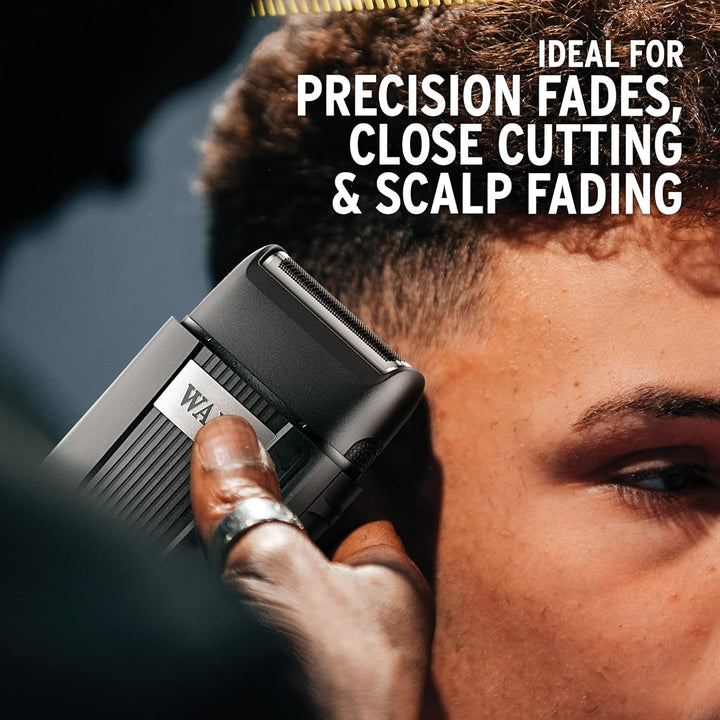 Professional Trimmer and Shaver Bundle, Cordless Detailer Barbers Trimmer, Wide T-Blade for Straight Lines, Ultra-Close Fade Finishing, Perfect for Salon Use