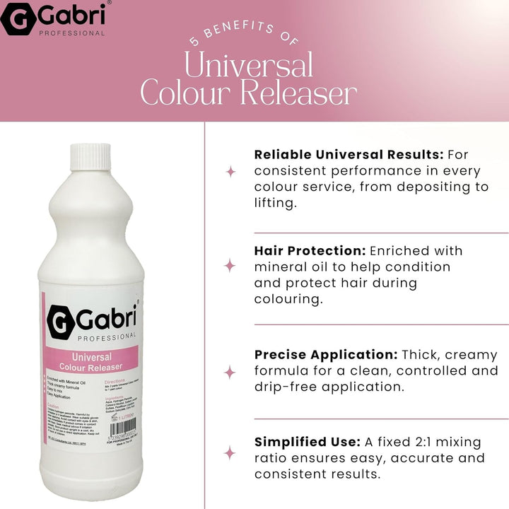 Universal Colour Releaser 1000 ML, Premium Hair Colour Corrector with Mineral Oil for All Professional Hair Colouring Applications,Salon-Quality Results
