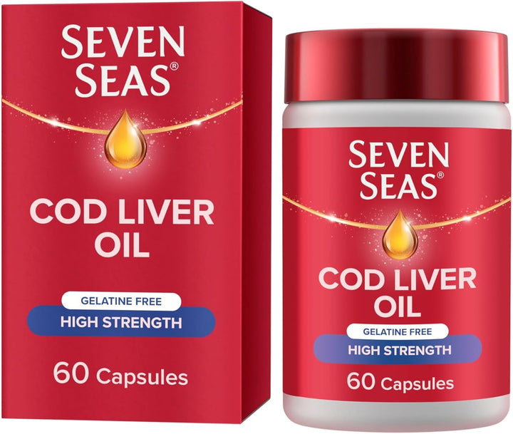 Cod Liver Oil One-A-Day Omega-3 Fish Oil and Vitamin D, 120 Capsules, 4 Months Supply