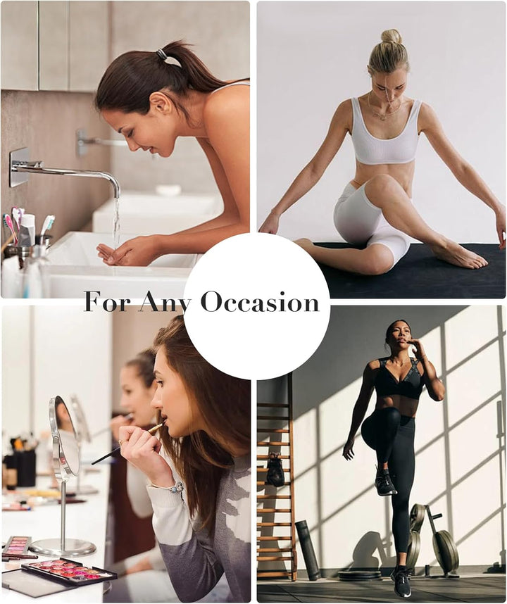 7Cm Wide Black Headbands for Women Men,  2Pack Fashion Head Bands for Women'S Hair, Soft Fabric Stretchy Hair Bands for Makeup, Yoga, Running (2Xblack)