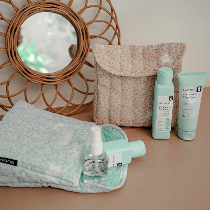 Neceser Tela Viaje Azul Lote 5 Pz