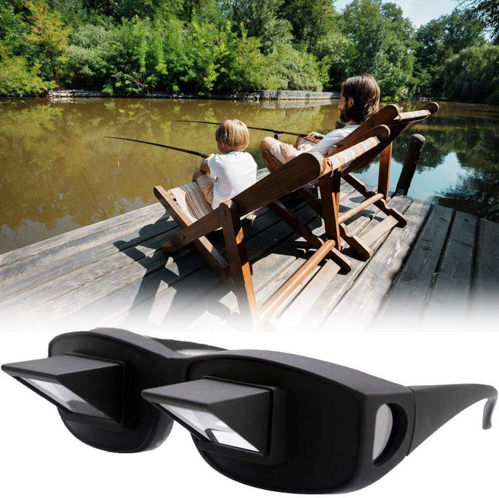 Lazy Glasses 90° Laying down Prism Glasses Horizontal Bed Reading Glasses High Definition for Reading Watching TV Phones -Small