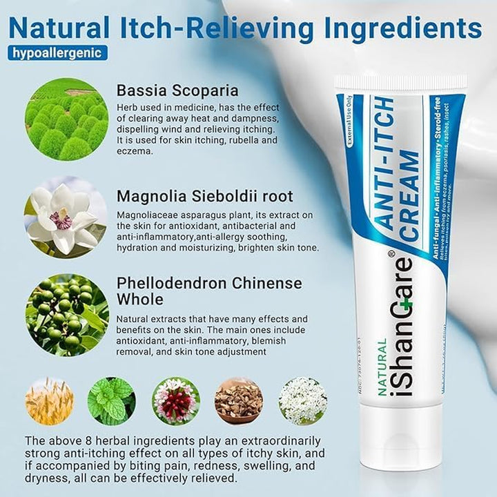 ® anti Itch Cream, Maximum Strength Instant Itch Relief for Rash, Eczema, Bug/Mosquito Bites, Psoriasis, Poison Ivy, Dermatitis, Soothing Moisturizer for Dry, Sensitive Skin