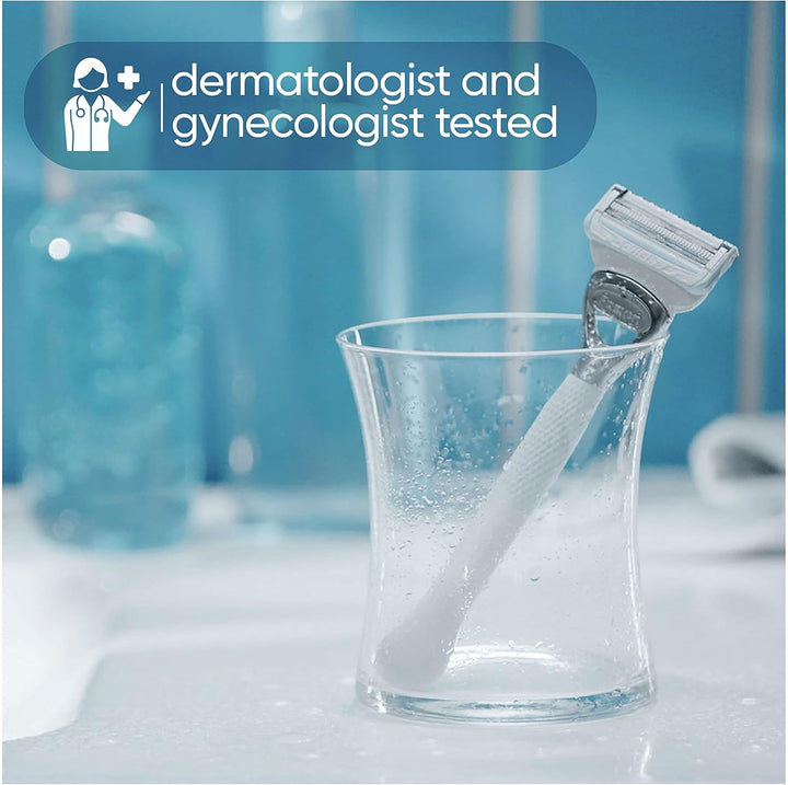 Pubic Hair Razor for Women, Razor, 1 Razor Blade Refills, Venus Razor for Pubic Hair and Skin, Women'S Razor with a Touch of Aloe