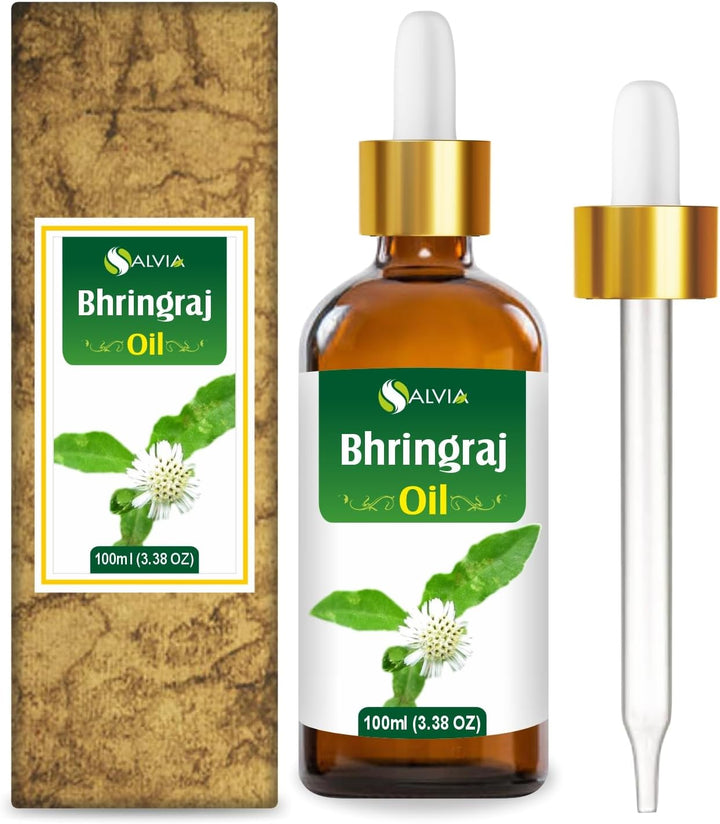 Bhringraj (Eclipta Alba) Essential Oil 100% Natural - Undiluted Cold Pressed Aromatherapy Premium Oil - Therapeutic Grade - 100Ml with Dropper