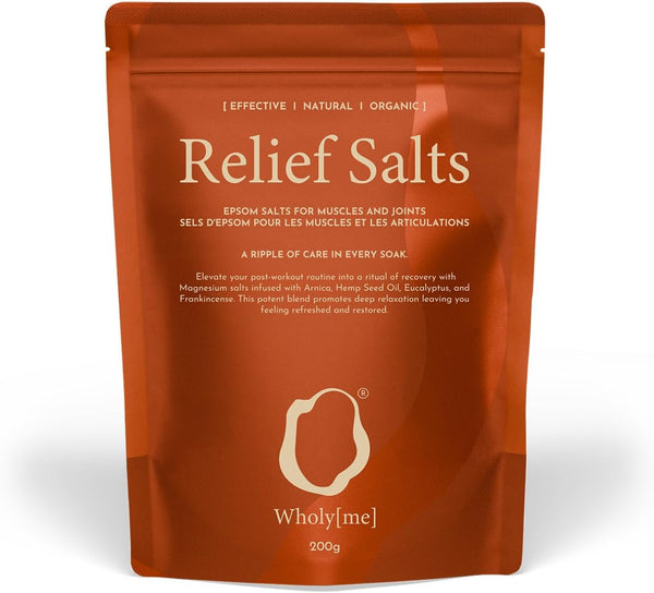 Epsom Salt Bath Salts - Natural Bath Soak for Muscle and Joint Recovery - Made in the UK - Arnica, Frankincense and Eucalyptus Essential Oil - Great for Post Workout and Relaxation - 200G