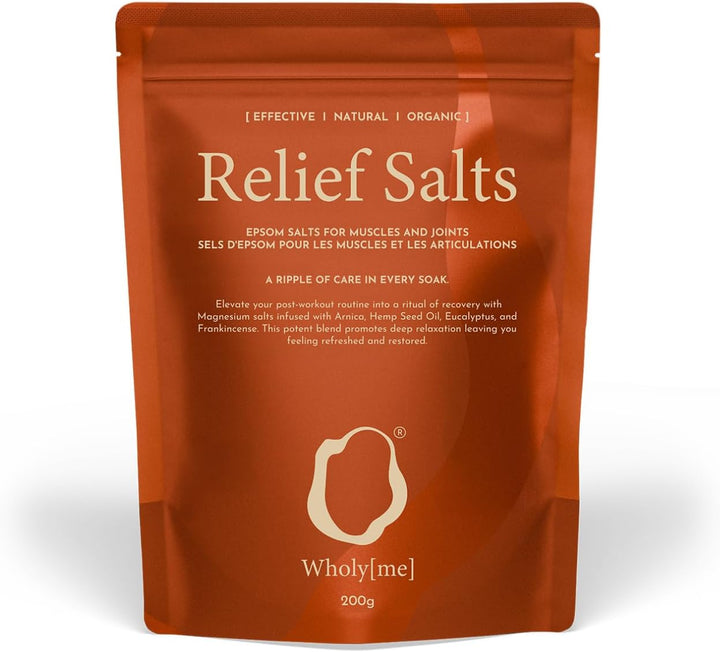 Epsom Salt Bath Salts - Natural Bath Soak for Muscle and Joint Recovery - Made in the UK - Arnica, Frankincense and Eucalyptus Essential Oil - Great for Post Workout and Relaxation - 200G