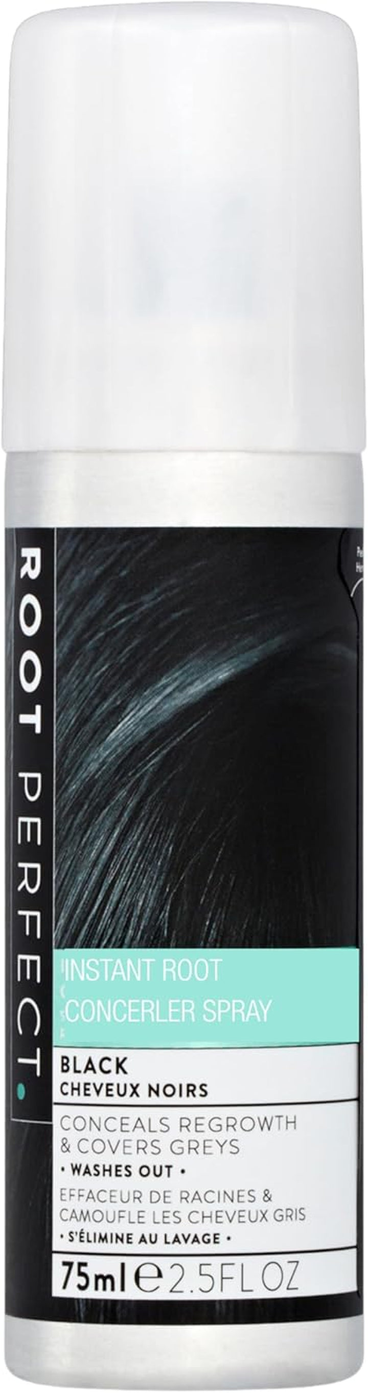 Root Touch up Spray – Dark Brown, Instant Root Concealer for Grey Coverage, Temporary Hair Colour Spray, Quick-Dry, Hair Disguise Solution, 75Ml